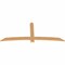 Ekena Millwork Bellingham Timber Gable Bracket, Western Red Cedar, 96"W x 40"H x 1 1/2"D x 5 1/2"F, 10/12 Pitch GBW096X40X0206BEL00SWR - alternate 3